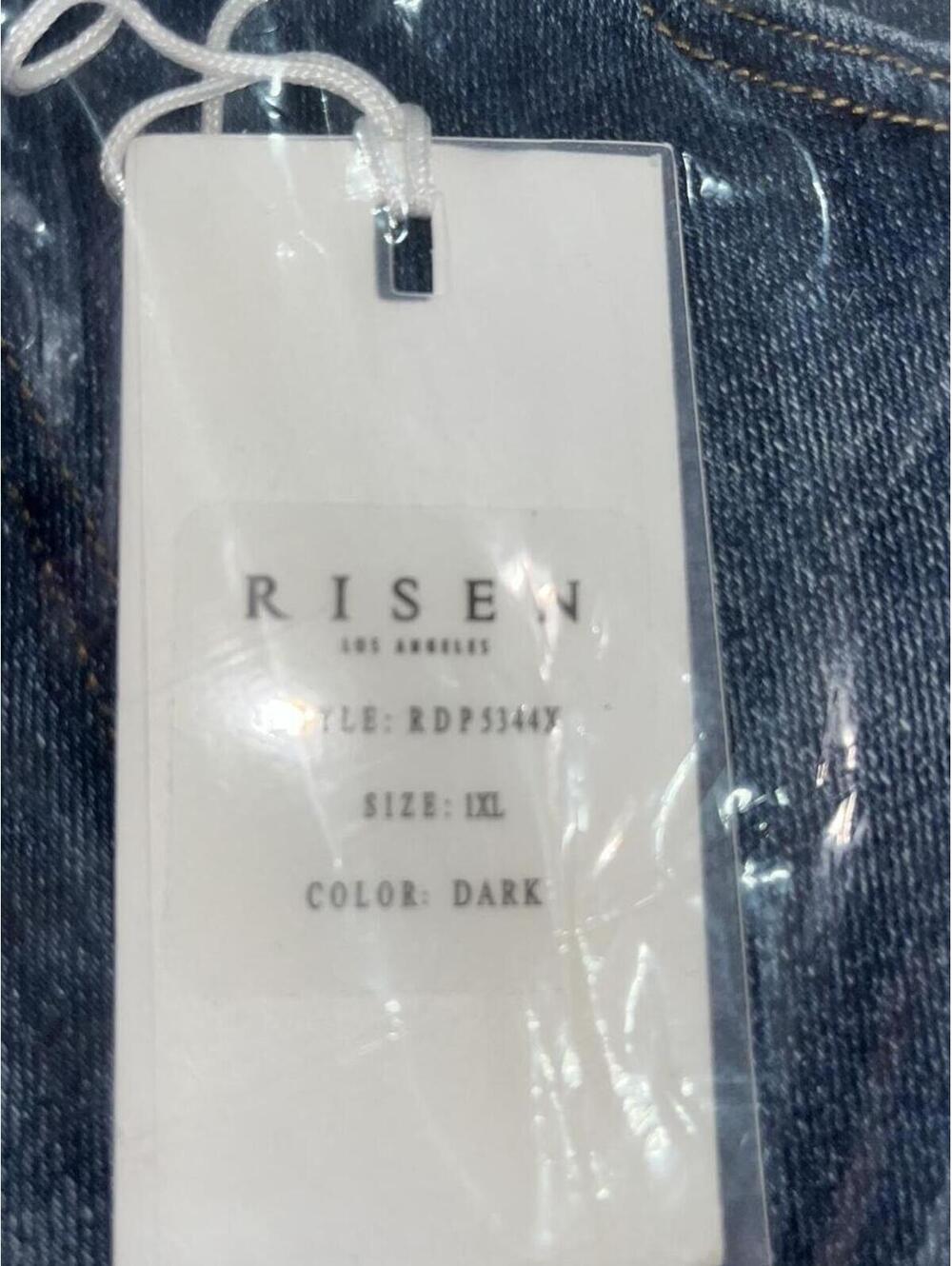 RISEN 1X High Rise Wide Leg Denim Dark RDP5344 - Picture 3 of 5
